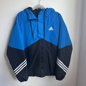 Adidas Back To Sport Insulated jacket, Royal Blue Black & White Men's Medium